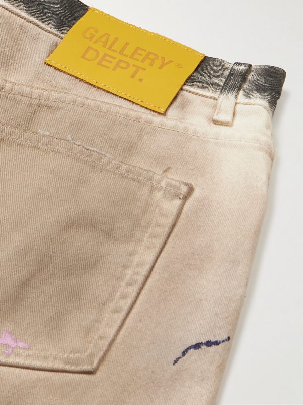 Hollywood BLV 5001 Straight-Leg Paint-Splattered Distressed Jeans - CU