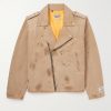 Rough Rider Distressed Cotton-Canvas Biker Jacket Rough Rider Distressed Cotton-Canvas Biker Jacket