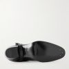 Buckled Lizard-Effect Leather Chelsea Boots - E1 Buckled Lizard-Effect Leather Chelsea Boots - E1