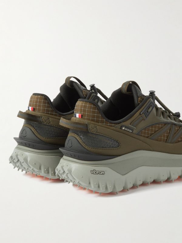 Trailgrip GTX Leather-Trimmed Mesh and Canvas Sneakers - BK Trailgrip GTX Leather-Trimmed Mesh and Canvas Sneakers - BK