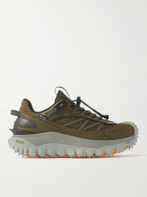 Trailgrip GTX Leather-Trimmed Mesh and Canvas Sneakers Trailgrip GTX Leather-Trimmed Mesh and Canvas Sneakers