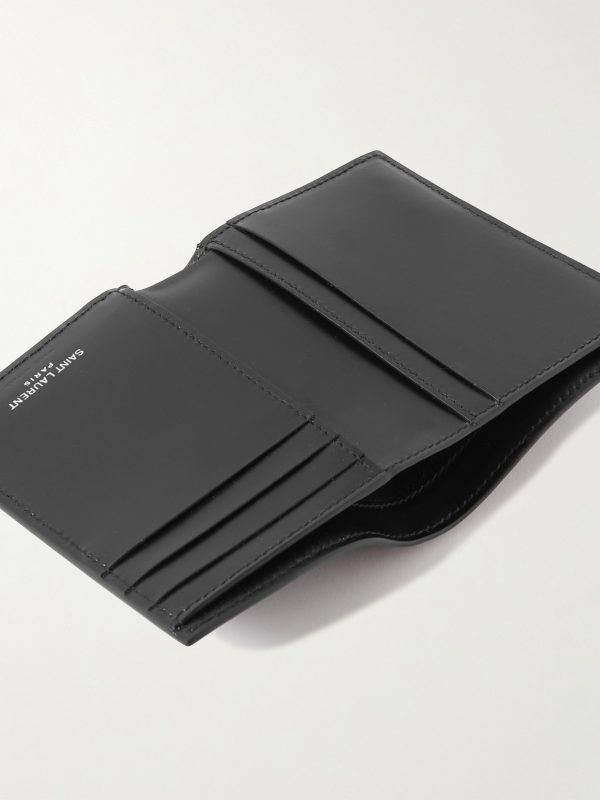 Cassandre Logo-Embossed Leather Billfold Wallet - E1 Cassandre Logo-Embossed Leather Billfold Wallet - E1