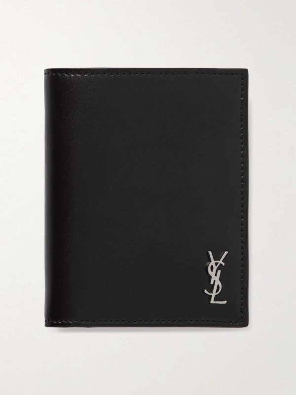 Cassandre Logo-Embossed Leather Billfold Wallet Cassandre Logo-Embossed Leather Billfold Wallet
