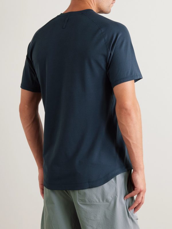License to Train Striped Stretch Recycled-Jersey T-Shirt - BK