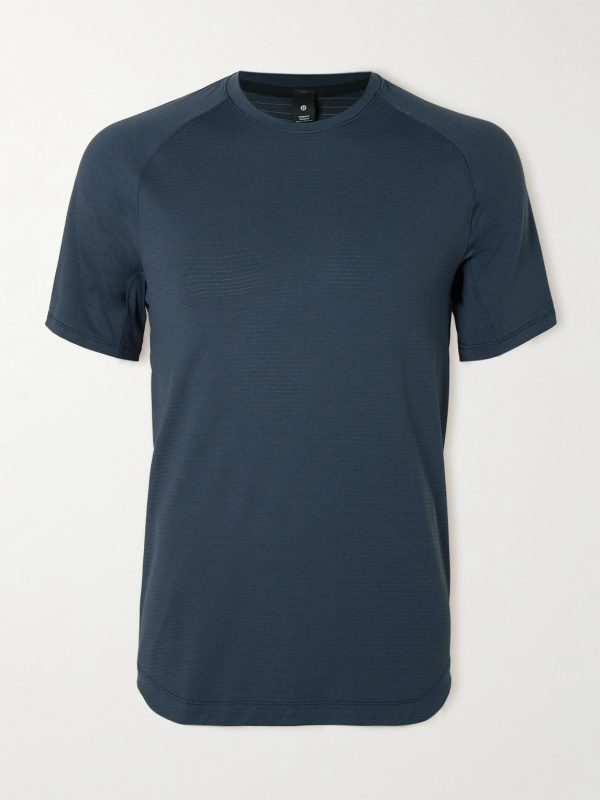 License to Train Striped Stretch Recycled-Jersey T-Shirt