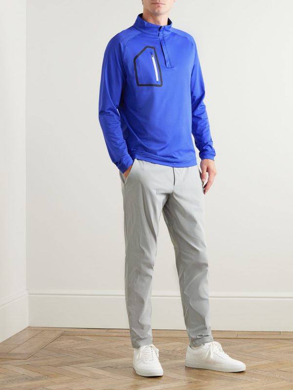 Forge Tech-Jersey Jacquard Half-Zip Golf Top - OU Forge Tech-Jersey Jacquard Half-Zip Golf Top - OU