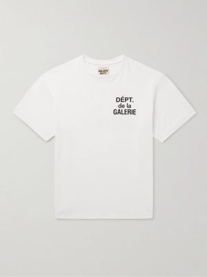 French Logo-Print Cotton-Jersey T-Shirt