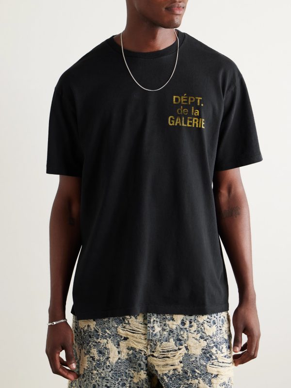 French Logo-Print Cotton-Jersey T-Shirt - FR French Logo-Print Cotton-Jersey T-Shirt - FR