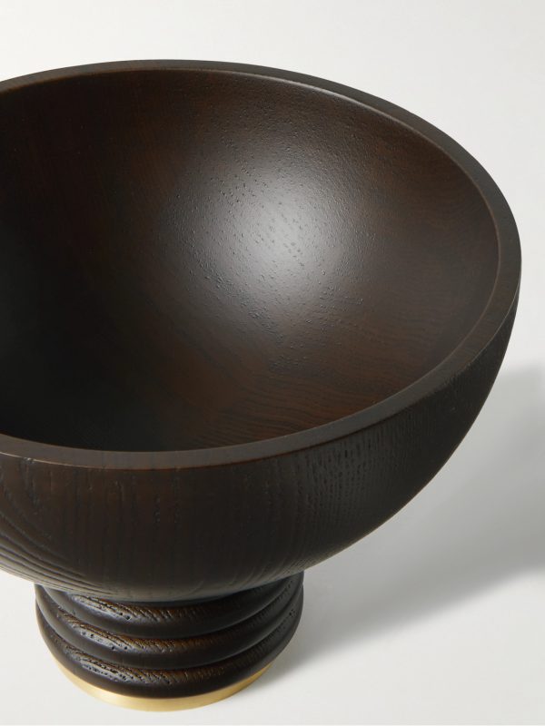 Alhambra Medium Smoked Ash and Brass Bowl - CU Alhambra Medium Smoked Ash and Brass Bowl - CU