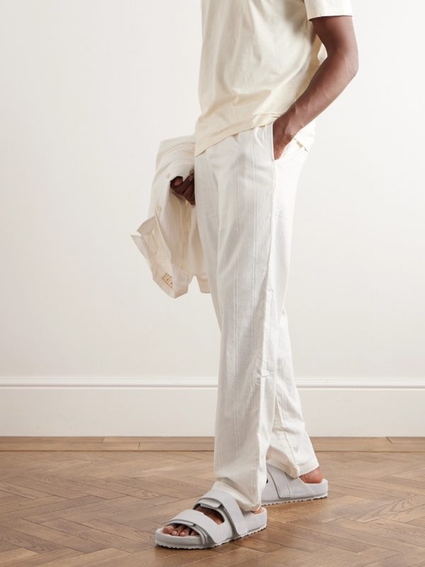 + TEKLA Uji Shearling-Lined Suede Sandals - OU + TEKLA Uji Shearling-Lined Suede Sandals - OU