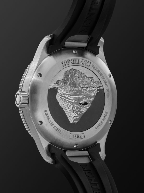 1858 Iced Sea Automatic 41mm Stainless Steel and Rubber Watch, Ref. No. 131450 - BK