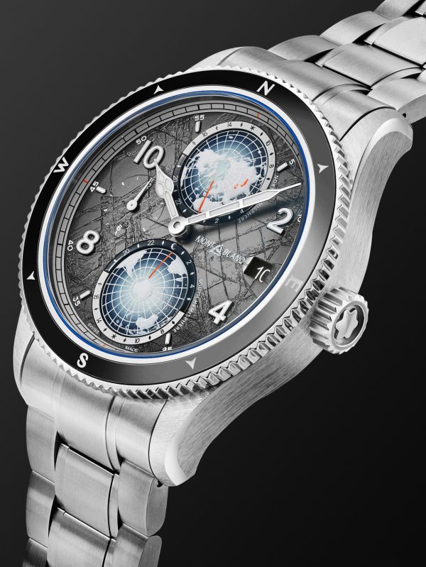 Montblanc 1858 Geosphere 0 Oxygen The 8000 Automatic 42mm Titanium, Ceramic and Stainless Steel Watch, Ref. No. 130982 BU24 NOV - FR