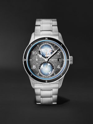 Montblanc 1858 Geosphere 0 Oxygen The 8000 Automatic 42mm Titanium, Ceramic and Stainless Steel Watch, Ref. No. 130982 BU24 NOV Montblanc 1858 Geosphere 0 Oxygen The 8000 Automatic 42mm Titanium, Ceramic and Stainless Steel Watch, Ref. No. 130982 BU24 NOV