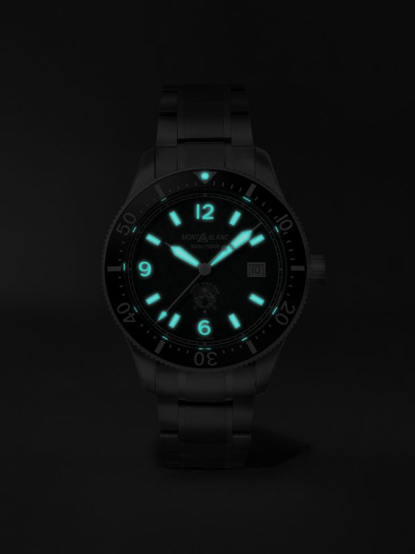 1858 Iced Sea Automatic Stainless Steel and Ceramic Watch, Ref. No. MB130810 - E5 1858 Iced Sea Automatic Stainless Steel and Ceramic Watch, Ref. No. MB130810 - E5