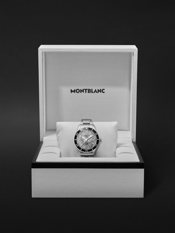 1858 Iced Sea Automatic Stainless Steel and Ceramic Watch, Ref. No. MB130793 - E3