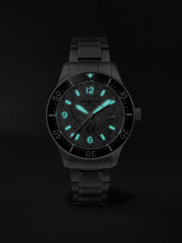 1858 Iced Sea Automatic Stainless Steel and Ceramic Watch, Ref. No. MB130793 - E5