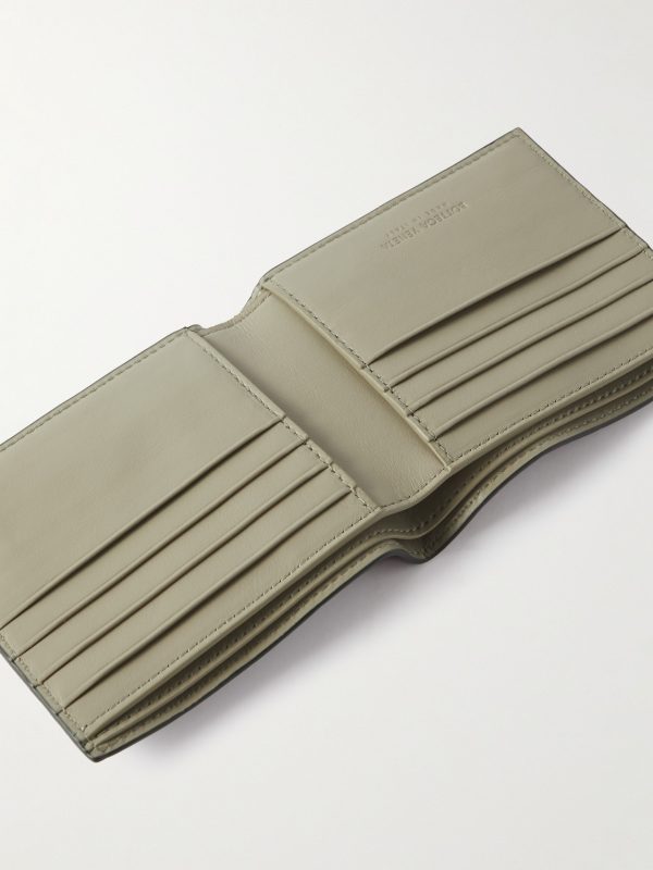 Intrecciato Leather Billfold Wallet - E1 Intrecciato Leather Billfold Wallet - E1