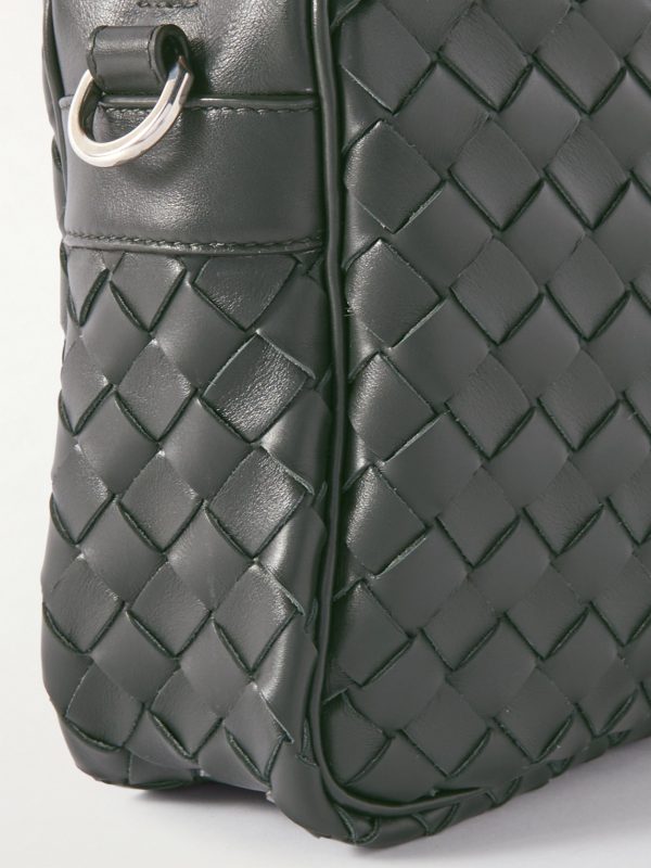 Intrecciato Leather Messenger Bag - CU Intrecciato Leather Messenger Bag - CU