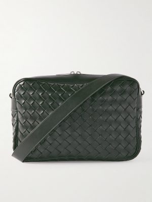 Intrecciato Leather Messenger Bag Intrecciato Leather Messenger Bag