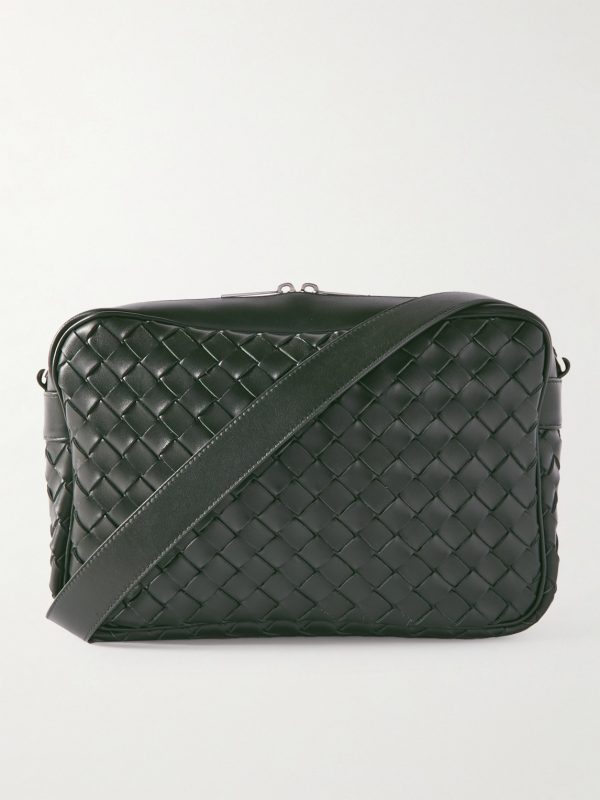 Intrecciato Leather Messenger Bag Intrecciato Leather Messenger Bag
