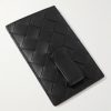 Intrecciato Leather Cardholder - BK Intrecciato Leather Cardholder - BK