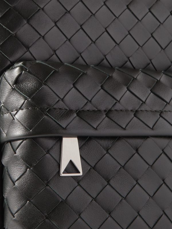 Small Intrecciato Leather Backpack - CU