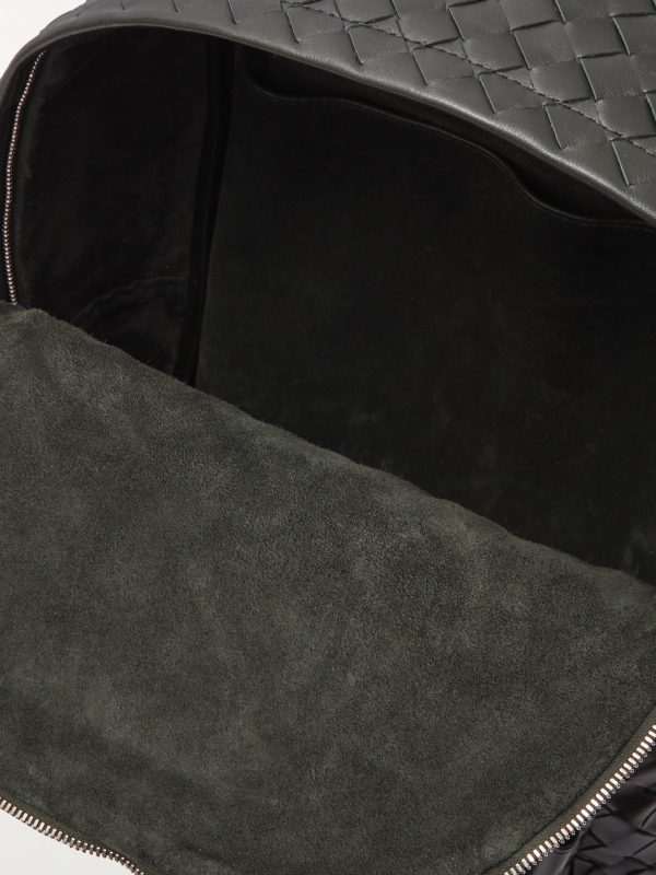 Small Intrecciato Leather Backpack - E1
