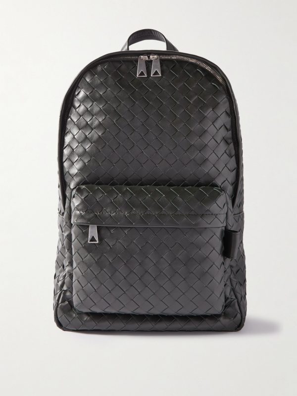 Small Intrecciato Leather Backpack