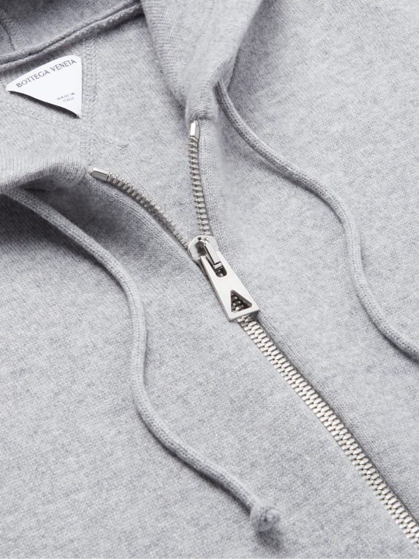 Cashmere-Blend Zip-Up Hoodie - CU