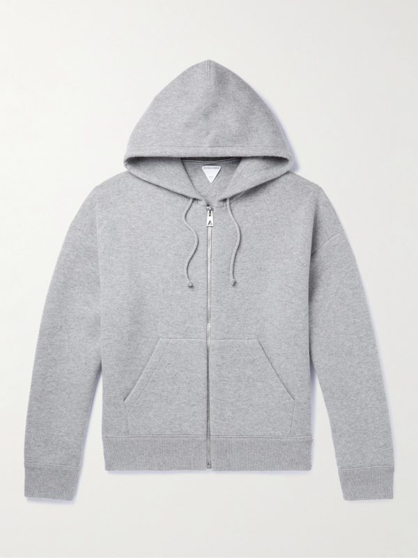 Cashmere-Blend Zip-Up Hoodie