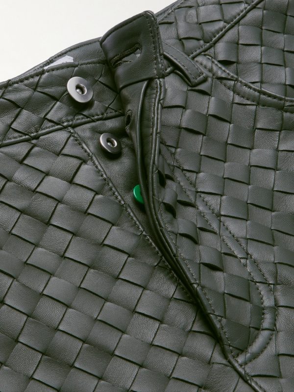 Intrecciato Leather Trousers - E1 Intrecciato Leather Trousers - E1