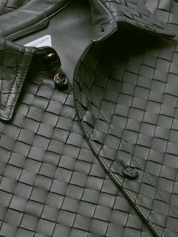 Intrecciato Leather Shirt - CU