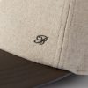 Logo-Embroidered Cashmere-Blend and Leather Baseball Cap - CU Logo-Embroidered Cashmere-Blend and Leather Baseball Cap - CU