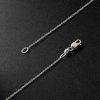 Golden Eye Mini White Gold Multi-Stone Pendant Necklace - BK Golden Eye Mini White Gold Multi-Stone Pendant Necklace - BK