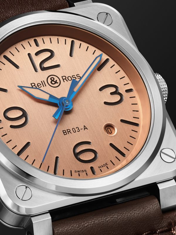 BR 03 Copper Automatic 41mm Steel and Leather Watch, Ref. No. BR03A-GB-ST/SCA - CU BR 03 Copper Automatic 41mm Steel and Leather Watch, Ref. No. BR03A-GB-ST/SCA - CU