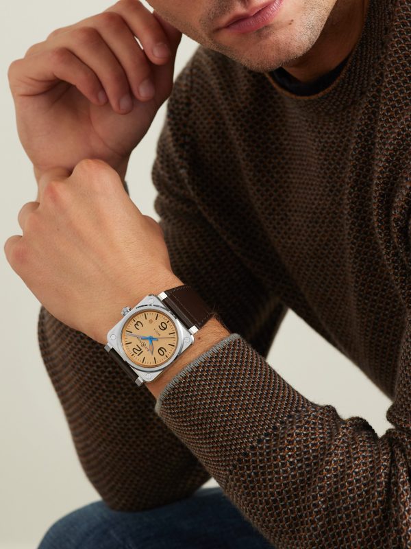 BR 03 Copper Automatic 41mm Steel and Leather Watch, Ref. No. BR03A-GB-ST/SCA - OU BR 03 Copper Automatic 41mm Steel and Leather Watch, Ref. No. BR03A-GB-ST/SCA - OU