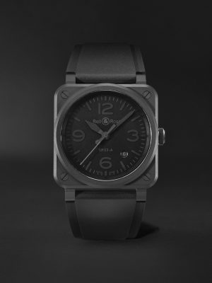 BR 03 Phantom Automatic 41mm Ceramic and Rubber Watch, Ref. No. BR03A-PH-CE/SRB BR 03 Phantom Automatic 41mm Ceramic and Rubber Watch, Ref. No. BR03A-PH-CE/SRB