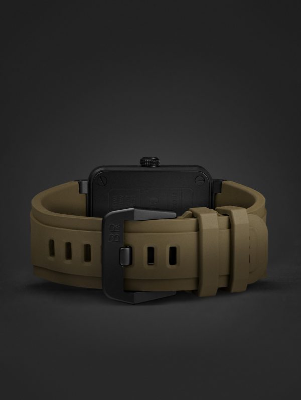 BR 03 Automatic 41mm Ceramic and Rubber Watch, Ref. No. BR03A-MIL-CE/SRB - E2 BR 03 Automatic 41mm Ceramic and Rubber Watch, Ref. No. BR03A-MIL-CE/SRB - E2