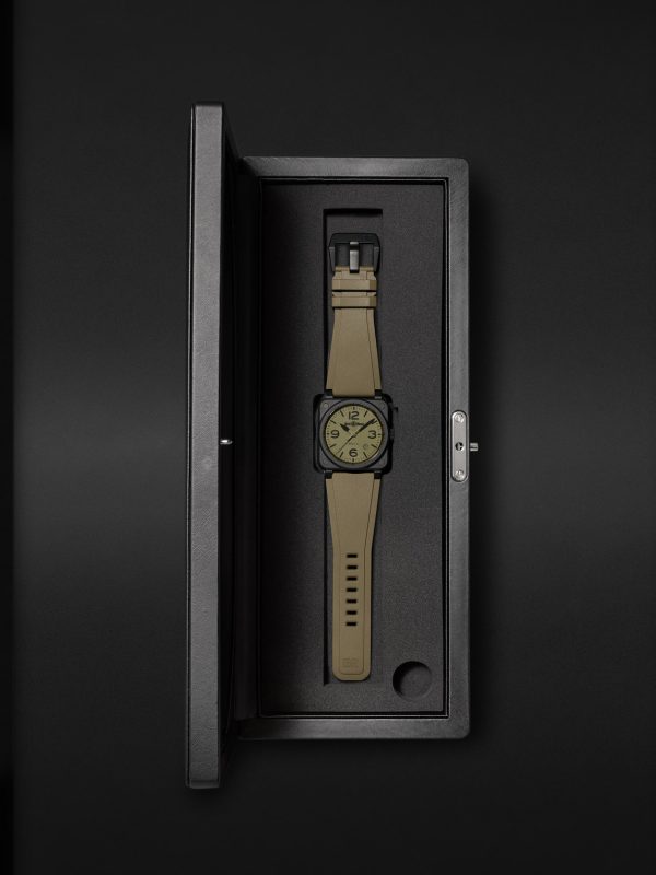 BR 03 Automatic 41mm Ceramic and Rubber Watch, Ref. No. BR03A-MIL-CE/SRB - E3 BR 03 Automatic 41mm Ceramic and Rubber Watch, Ref. No. BR03A-MIL-CE/SRB - E3