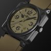 BR 03 Automatic 41mm Ceramic and Rubber Watch, Ref. No. BR03A-MIL-CE/SRB - FR BR 03 Automatic 41mm Ceramic and Rubber Watch, Ref. No. BR03A-MIL-CE/SRB - FR
