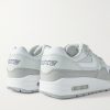 Air Max 1 '87 Mesh-Trimmed Leather Sneakers - BK Air Max 1 '87 Mesh-Trimmed Leather Sneakers - BK