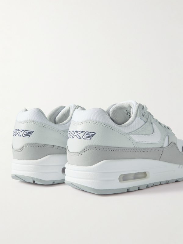 Air Max 1 '87 Mesh-Trimmed Leather Sneakers - BK Air Max 1 '87 Mesh-Trimmed Leather Sneakers - BK