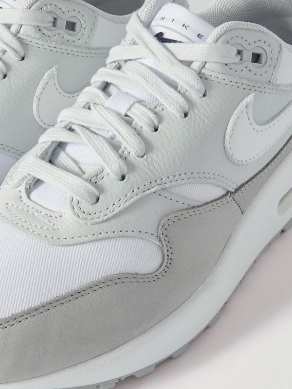 Air Max 1 '87 Mesh-Trimmed Leather Sneakers - CU Air Max 1 '87 Mesh-Trimmed Leather Sneakers - CU