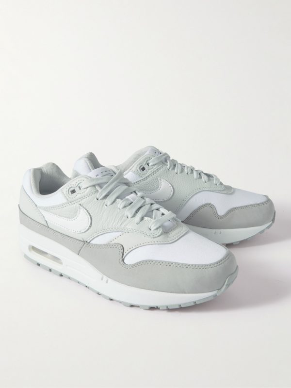 Air Max 1 '87 Mesh-Trimmed Leather Sneakers - FR Air Max 1 '87 Mesh-Trimmed Leather Sneakers - FR