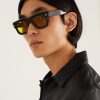 1402 Square-Frame Acetate Sunglasses - OU
