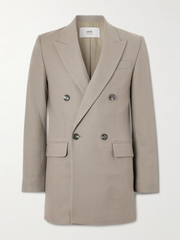 Double-Breasted Wool-Twill Blazer Double-Breasted Wool-Twill Blazer