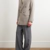 Double-Breasted Wool-Twill Blazer - OU Double-Breasted Wool-Twill Blazer - OU