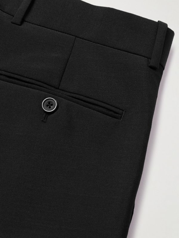 Slim-Fit Pleated Wool and Mohair-Blend Suit Trousers - CU Slim-Fit Pleated Wool and Mohair-Blend Suit Trousers - CU