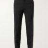 Slim-Fit Pleated Wool and Mohair-Blend Suit Trousers Slim-Fit Pleated Wool and Mohair-Blend Suit Trousers