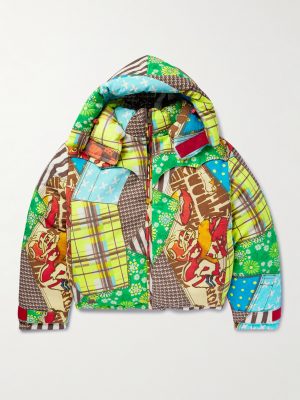 Printed Cotton and TENCEL™ Lyocell-Blend Hooded Down Jacket Printed Cotton and TENCEL™ Lyocell-Blend Hooded Down Jacket